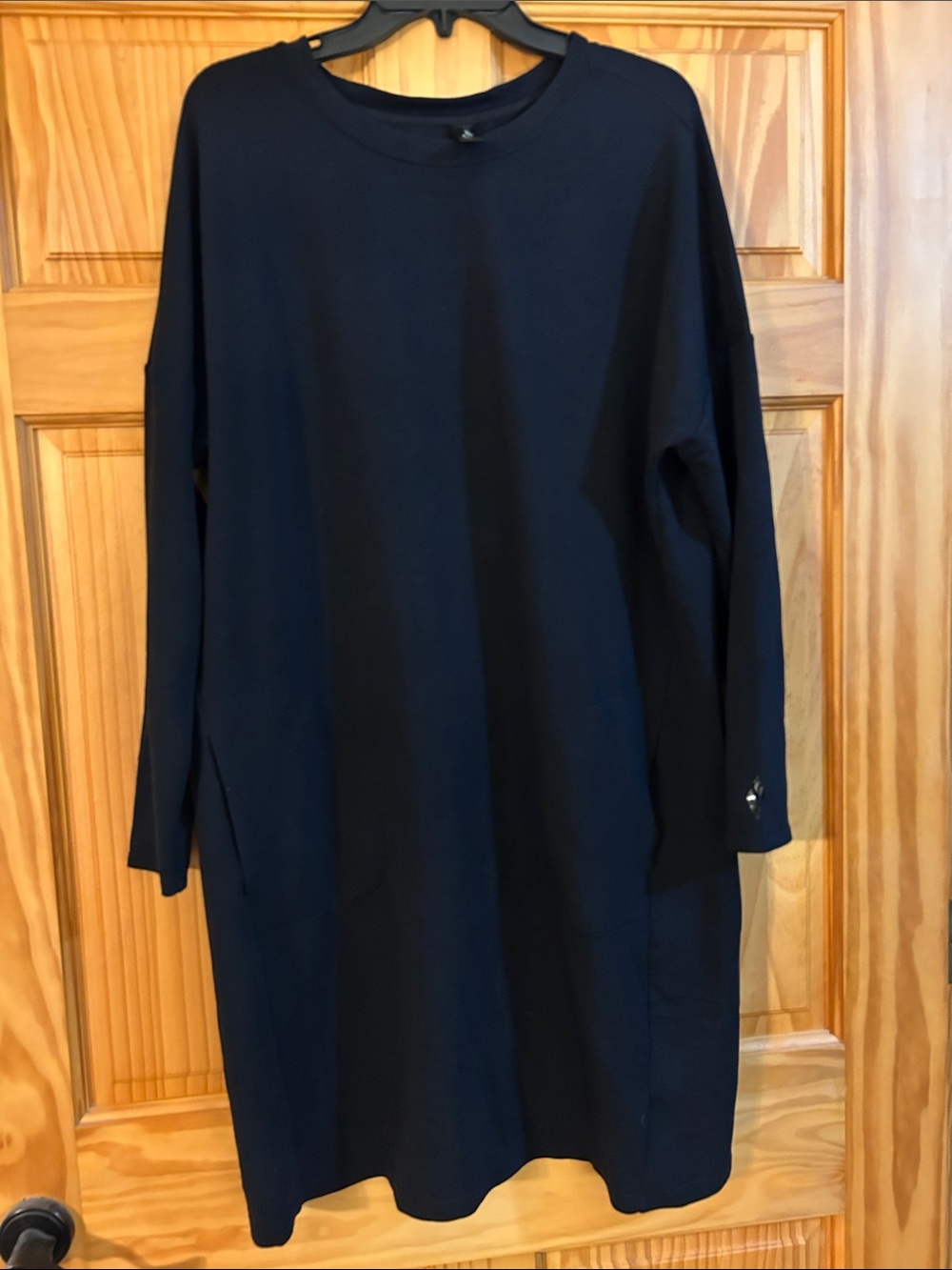Skechers Black Long Sleeve Shift Dress